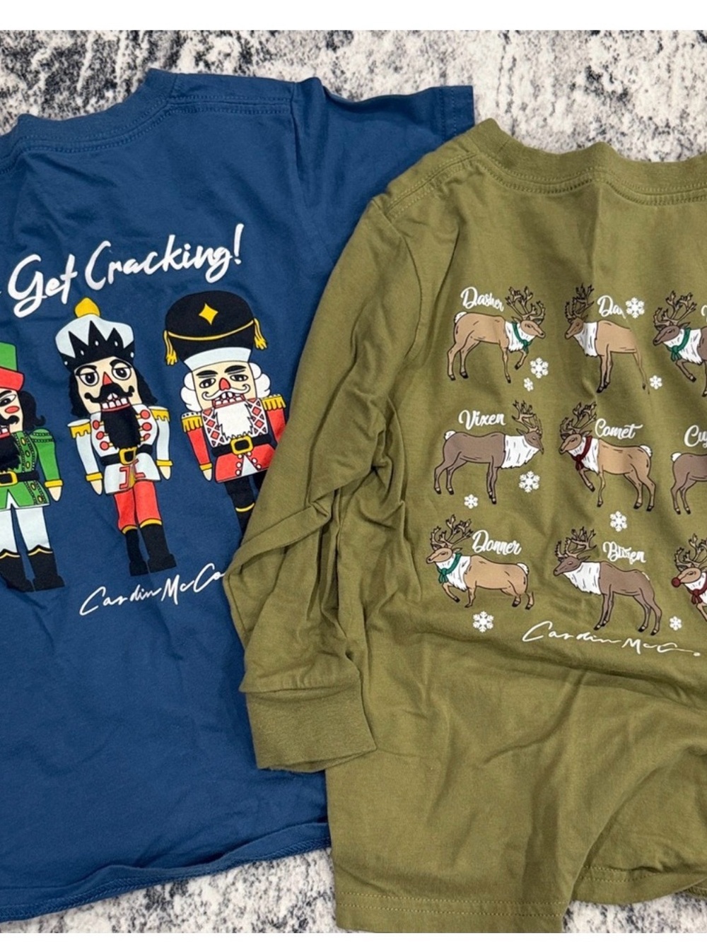 Cardin McCoy Blue Nutcracker Graphic Kids Long Sleeve Shirt